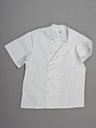 Chefs Jacket Short Sleeves with Press Studs Poly Cotton (White)
